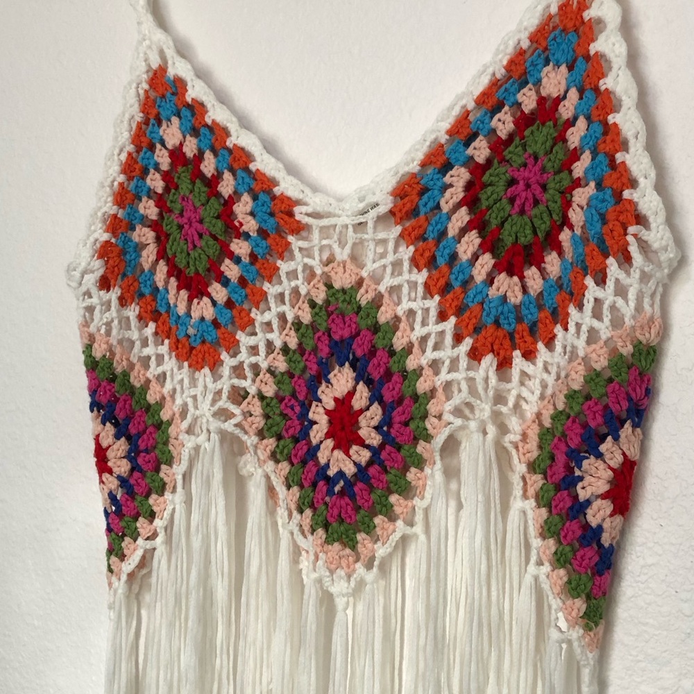 Rebellion Crochet Fringe Top